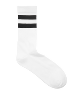 Carregar imagem no visualizador da galeria, Sports Socks 5 pcs. - White/Black - TeeShoppen - White 3
