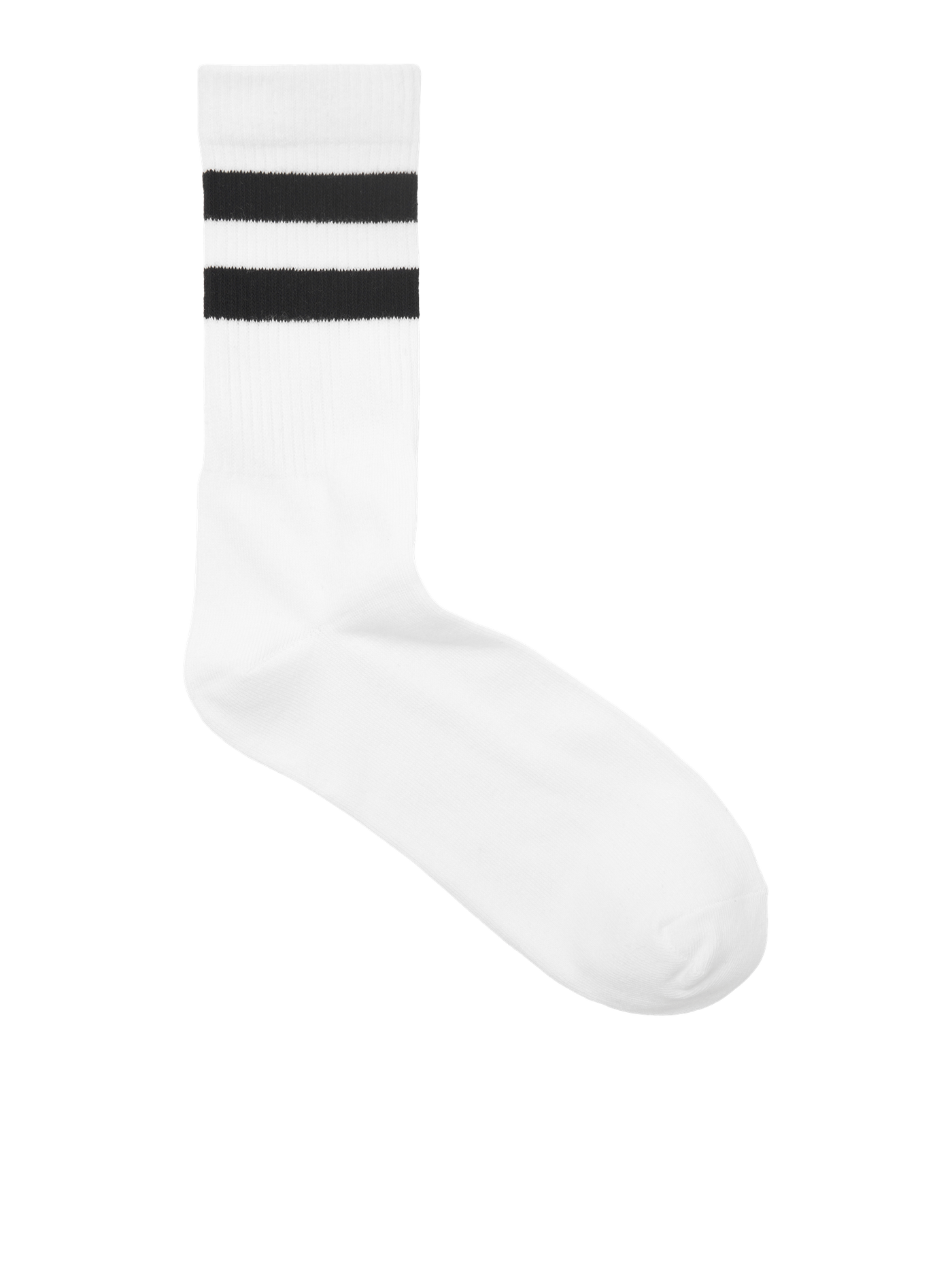 Sports Socks 5 pcs. - White/Black - TeeShoppen - White 3