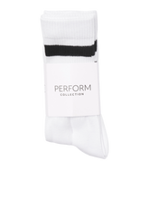 Carregar imagem no visualizador da galeria, Sports Socks 5 pcs. - White/Black - TeeShoppen - White
