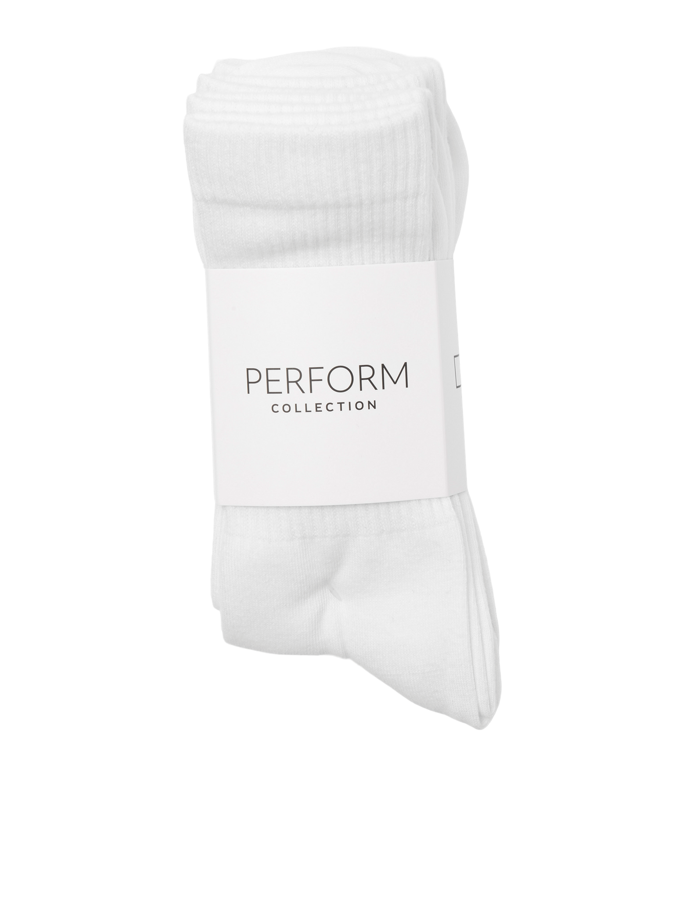 Sports Socks 5 pcs. - White - TeeShoppen - White