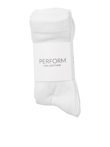 Sports Socks 5 pcs. - White - TeeShoppen - White