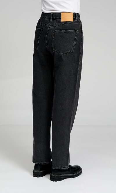 The Original Performance Loose Jeans - Washed Black Denim - TeeShoppen - Black 7