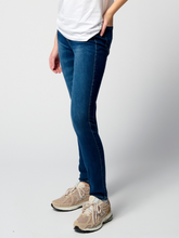 Load image into Gallery viewer, The Original Performance Skinny Jeans - Dark Blue Denim - TeeShoppen - Blue 3
