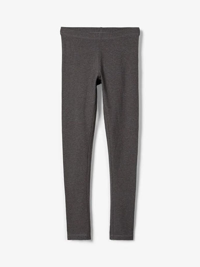 Basic leggings in cotton - Dark Gray - Name It - Grey 2