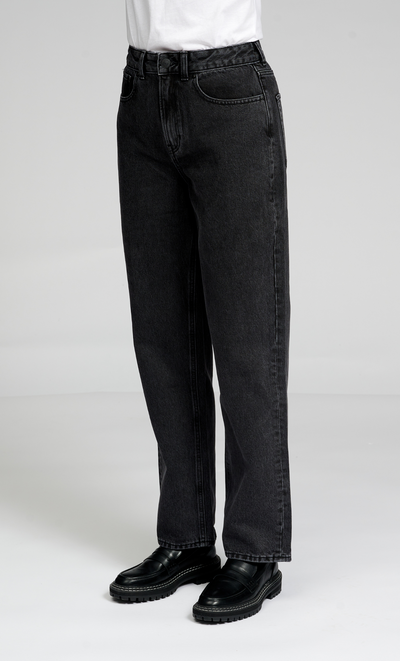 The Original Performance Loose Jeans - Washed Black Denim - TeeShoppen - Black 11