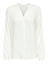 Carregar imagem no visualizador da galeria, Ice long-sleeved blouse - Cloud dancer - Jacqueline de Yong - White 2
