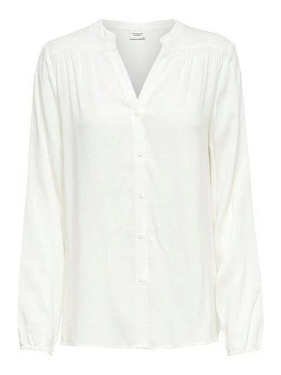 Ice long-sleeved blouse - Cloud dancer - Jacqueline de Yong - White 2