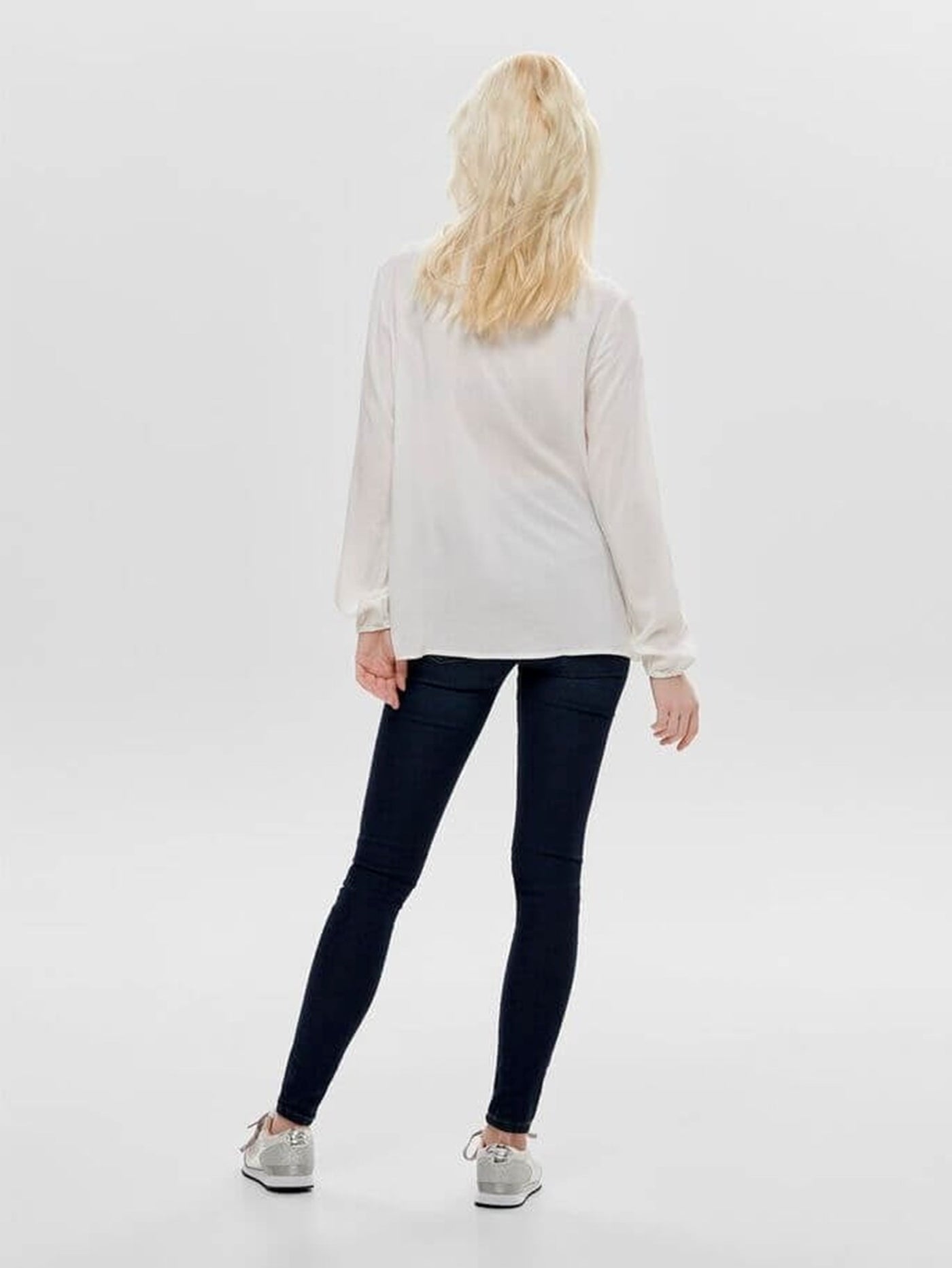 Ice long-sleeved blouse - Cloud dancer - Jacqueline de Yong - White 3