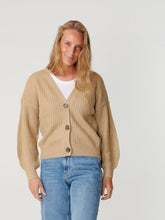 Cargar imagen en el visor de la galería, Button Cardigan - Beige - ONLY - Brown
