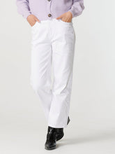 Load image into Gallery viewer, Wide high-waist jeans - White - ONLY - White 3
