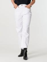 Load image into Gallery viewer, Wide high-waist jeans - White - ONLY - White
