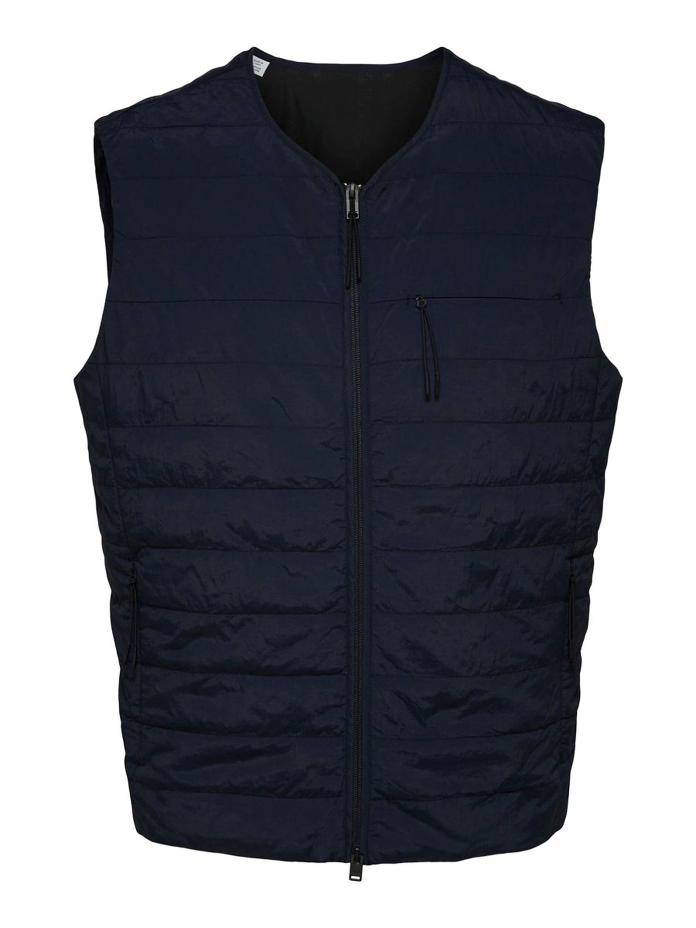 Round Neckline Duvet vest - Dark Sapphire - Selected Homme - Blue 3