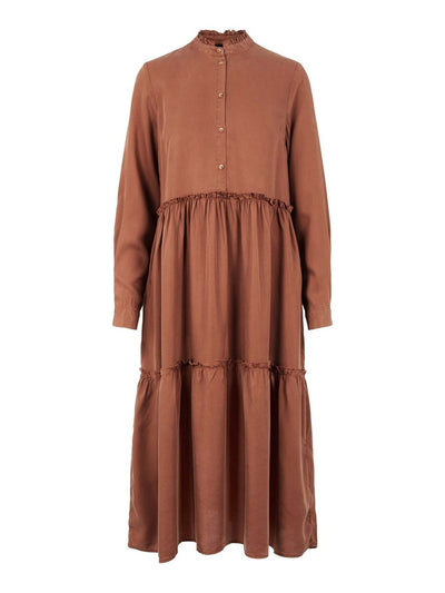 Laura dress - Mocca - PIECES - Orange 3