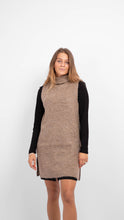 Charger l&#39;image dans la galerie, Ellen Long Knit west w. Turtleneck - Fossil - PIECES - Khaki
