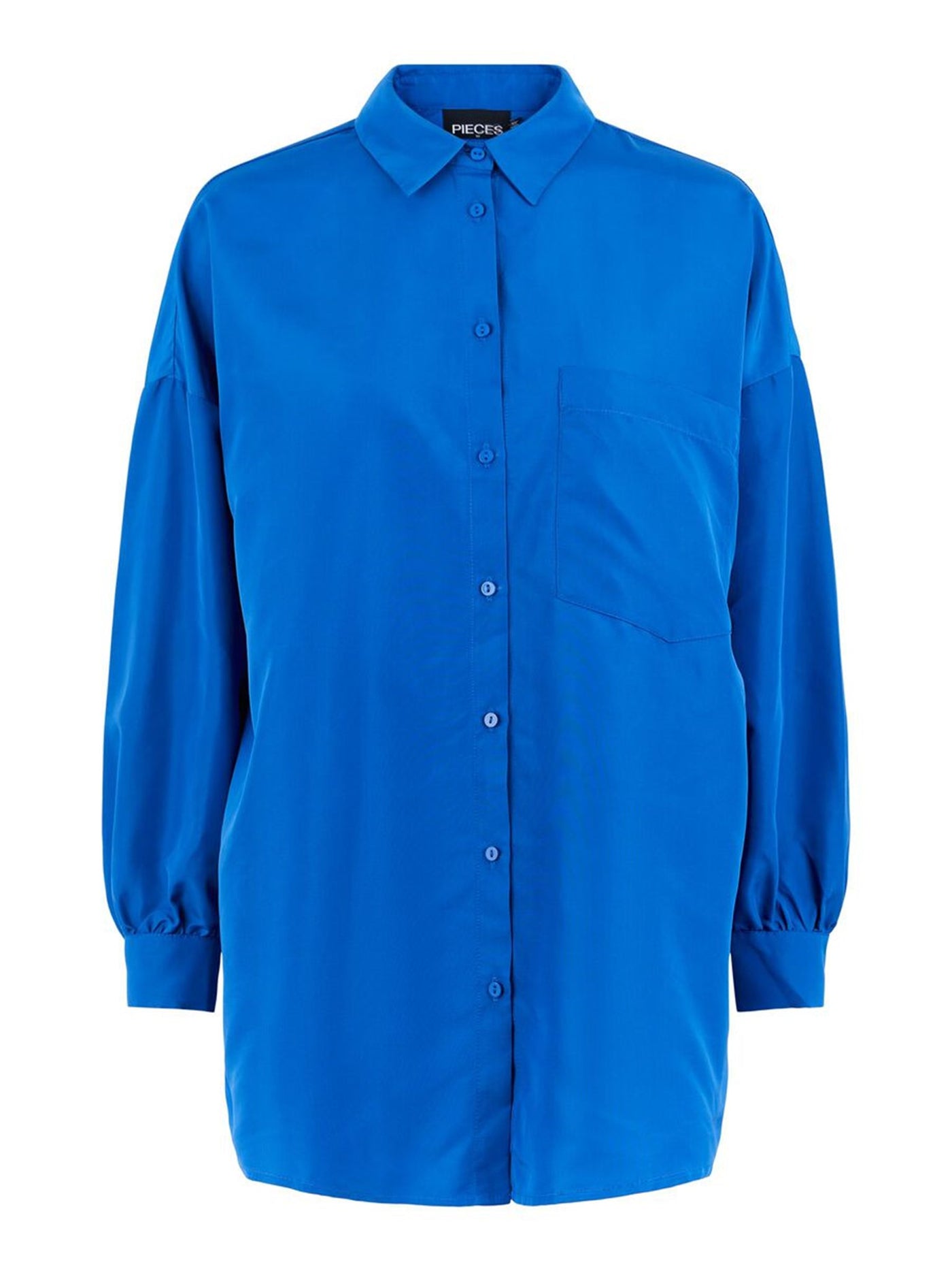 Chrilina Oversized Shirt - Mazarine Blue - PIECES - Blue 5