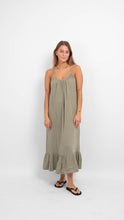 Charger l&#39;image dans la galerie, Lelou Slip dress - Sea Spray - PIECES - Green
