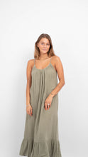 Charger l&#39;image dans la galerie, Lelou Slip dress - Sea Spray - PIECES - Green 4
