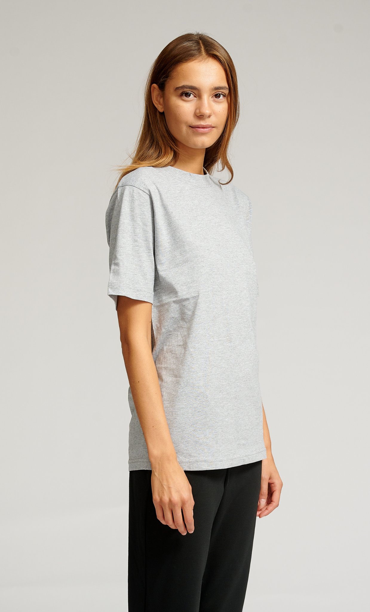 Oversized T-shirt - Grey Melange - TeeShoppen - Grey 2