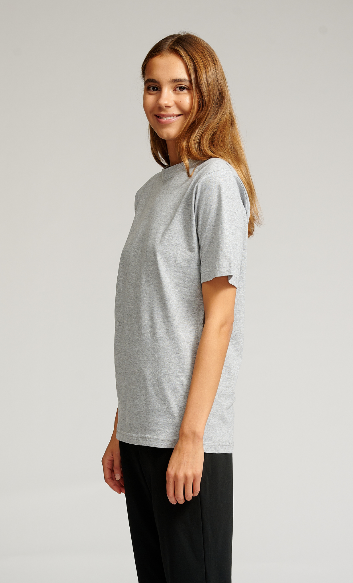 Oversized T-shirt - Grey Melange - TeeShoppen - Grey 3