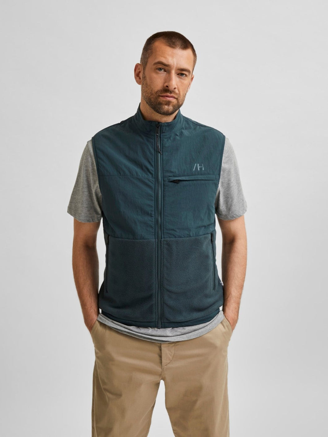 Nohr Fleece Vest - Urban Chic - Selected Homme - Green