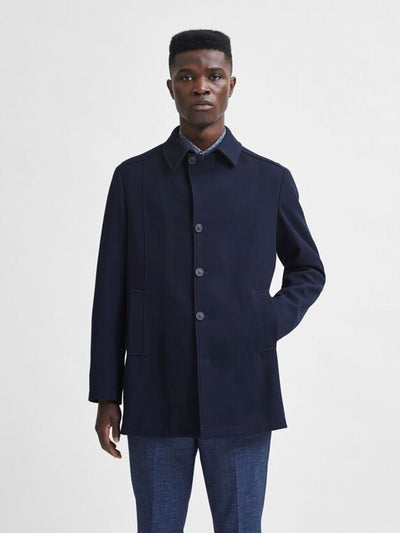 Soft elastic transition coat - Sky Captain - Selected Homme - Blue