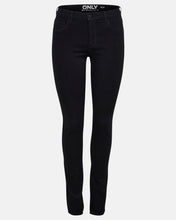 Load image into Gallery viewer, Rain skinny jeans - Black - ONLY - Black
