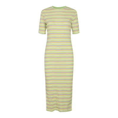 Roberta Dress - Mint Stripe - Liberté - Yellow 2