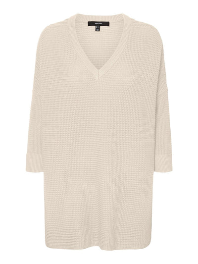 Leanna knit sweater - Birch - Vero Moda - White 4