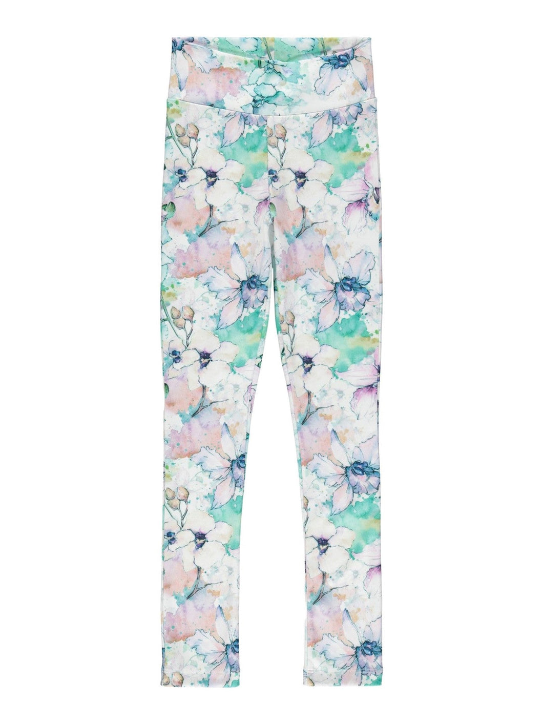 Patterned leggings - Lavender - Name It - Green