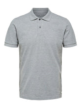 Load image into Gallery viewer, Organic polo shirt - Gray - Selected Homme - Grey
