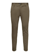 Load image into Gallery viewer, Mark Striped Pants - Canteen/Chinchilla - Only &amp; Sons - Brown
