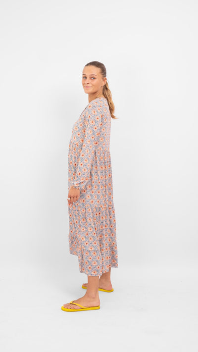 Julia flowered dress - Blue - Amis de Copenhague - White 2