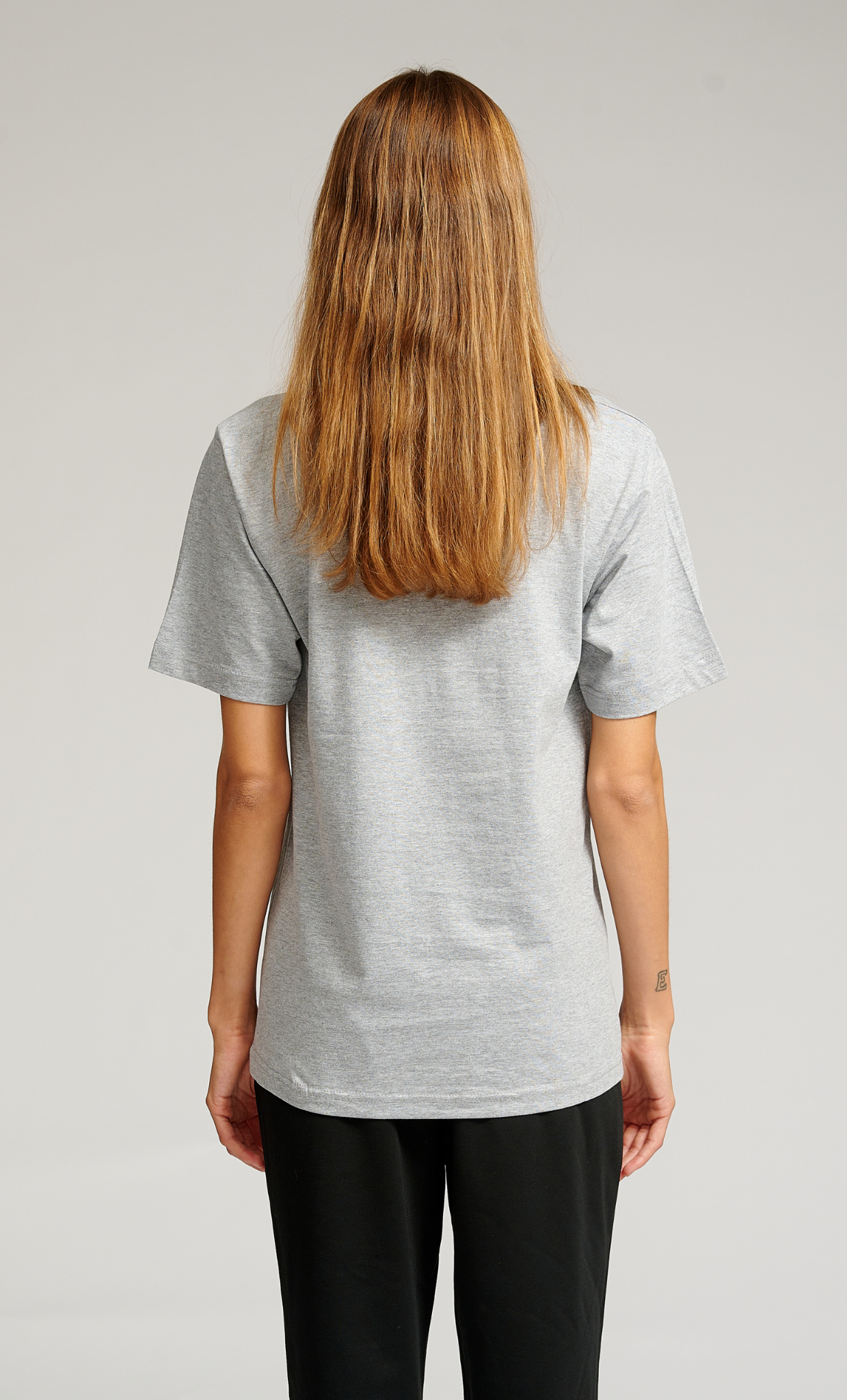 Oversized T-shirt - Grey Melange - TeeShoppen - Grey 4