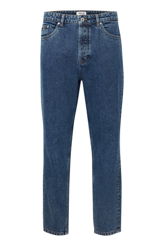 Dylan Dad Fit Jeans - Blue Denim - Solid - Blue