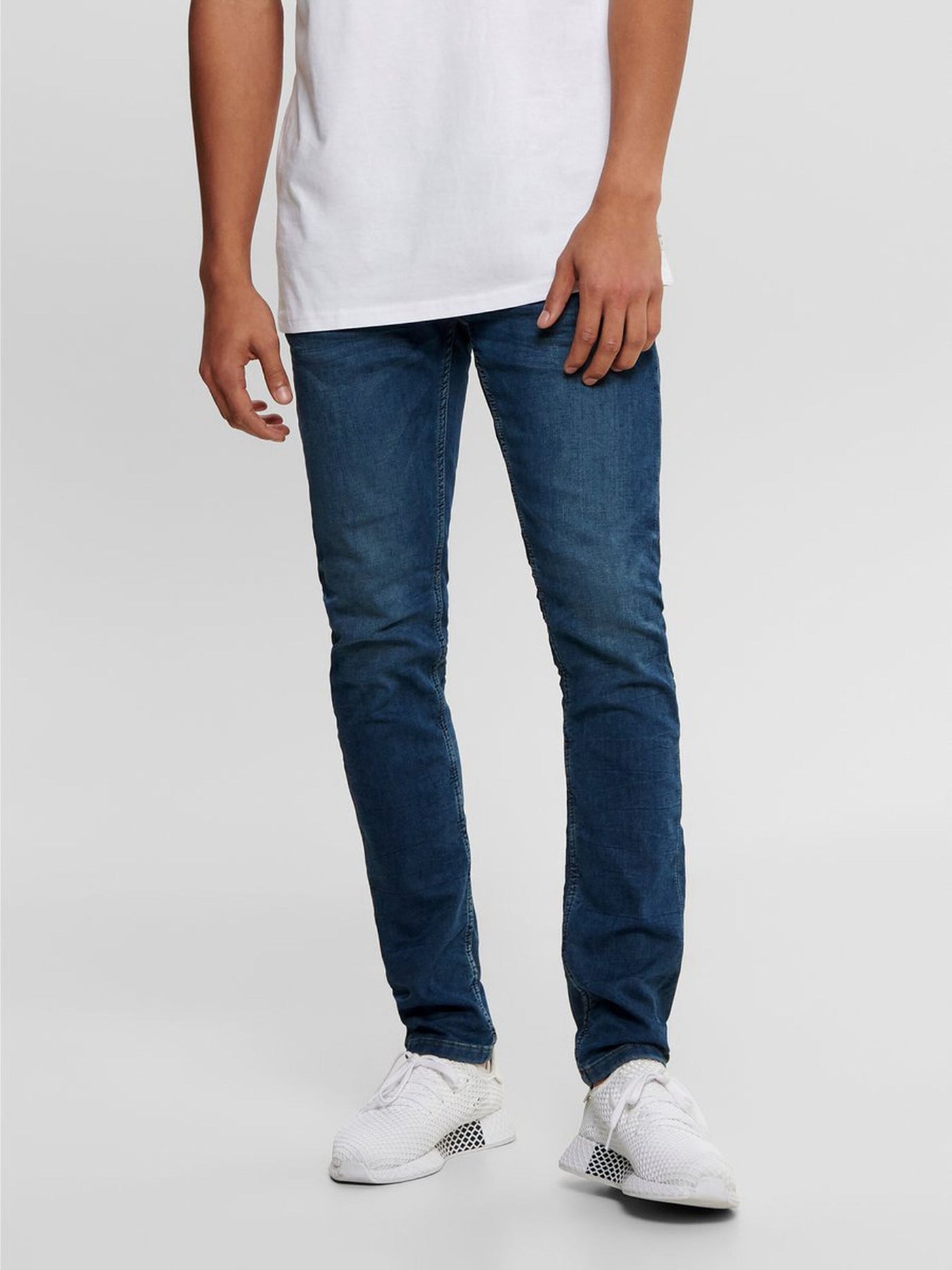 Loom Stretch Jeans - Blue denim - Only & Sons - White 2