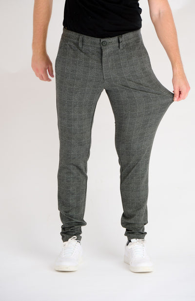 Mark Check Pants - Rosin - Only & Sons - Green 7