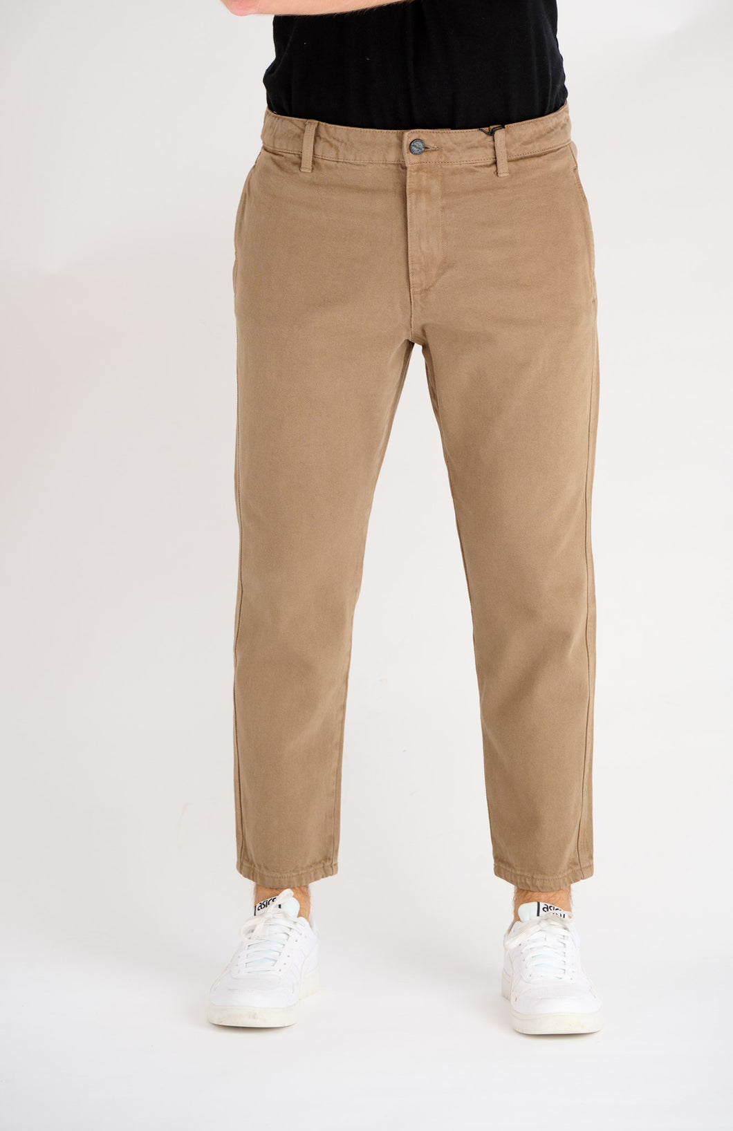 Avi Beam Chino Twill Pants - Shitake - Only & Sons - Khaki