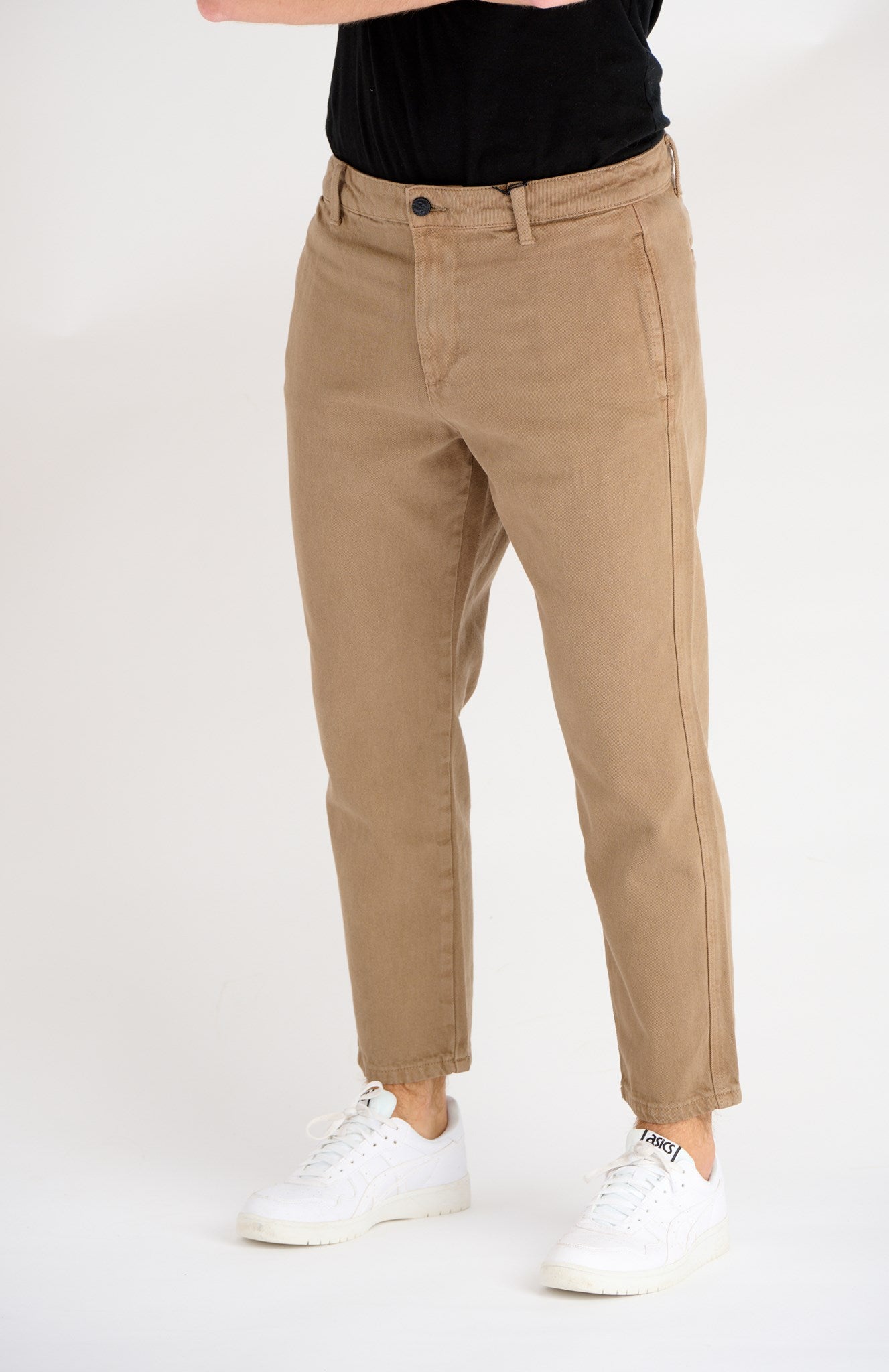 Avi Beam Chino Twill Pants - Shitake - Only & Sons - Khaki 6