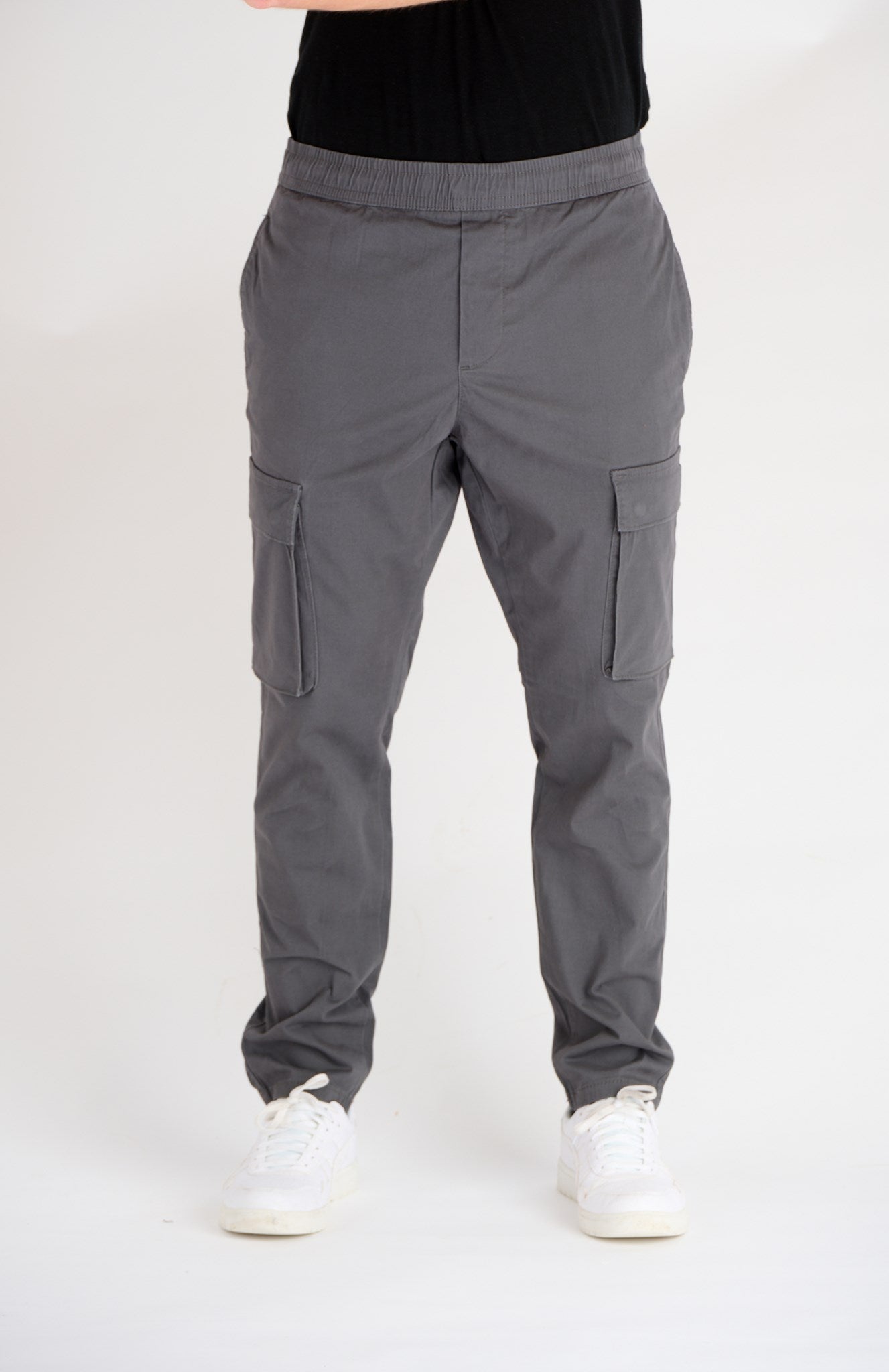 Cam Linus Cargo Pants - Grey Pinstripe - Only & Sons - Grey