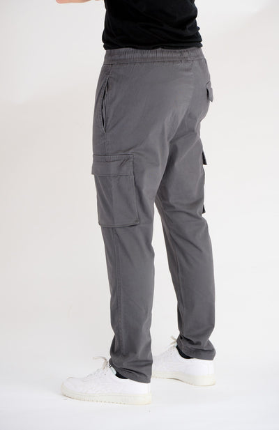 Cam Linus Cargo Pants - Grey Pinstripe - Only & Sons - Grey 5