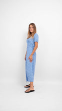 Load image into Gallery viewer, Ema Elise Wrap Dress - Marina - Object - Blue 4
