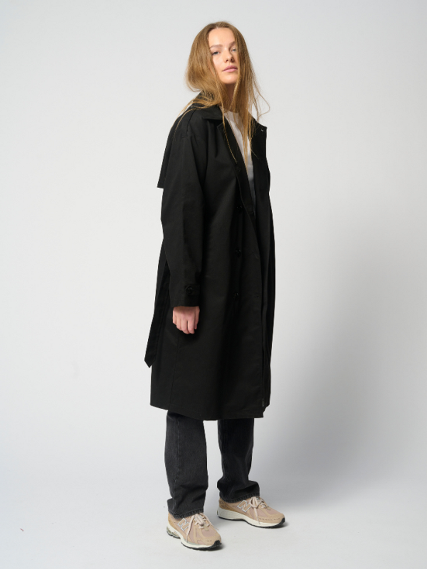 Linea trenchcoat - Sort - TeeShoppen - Black 6