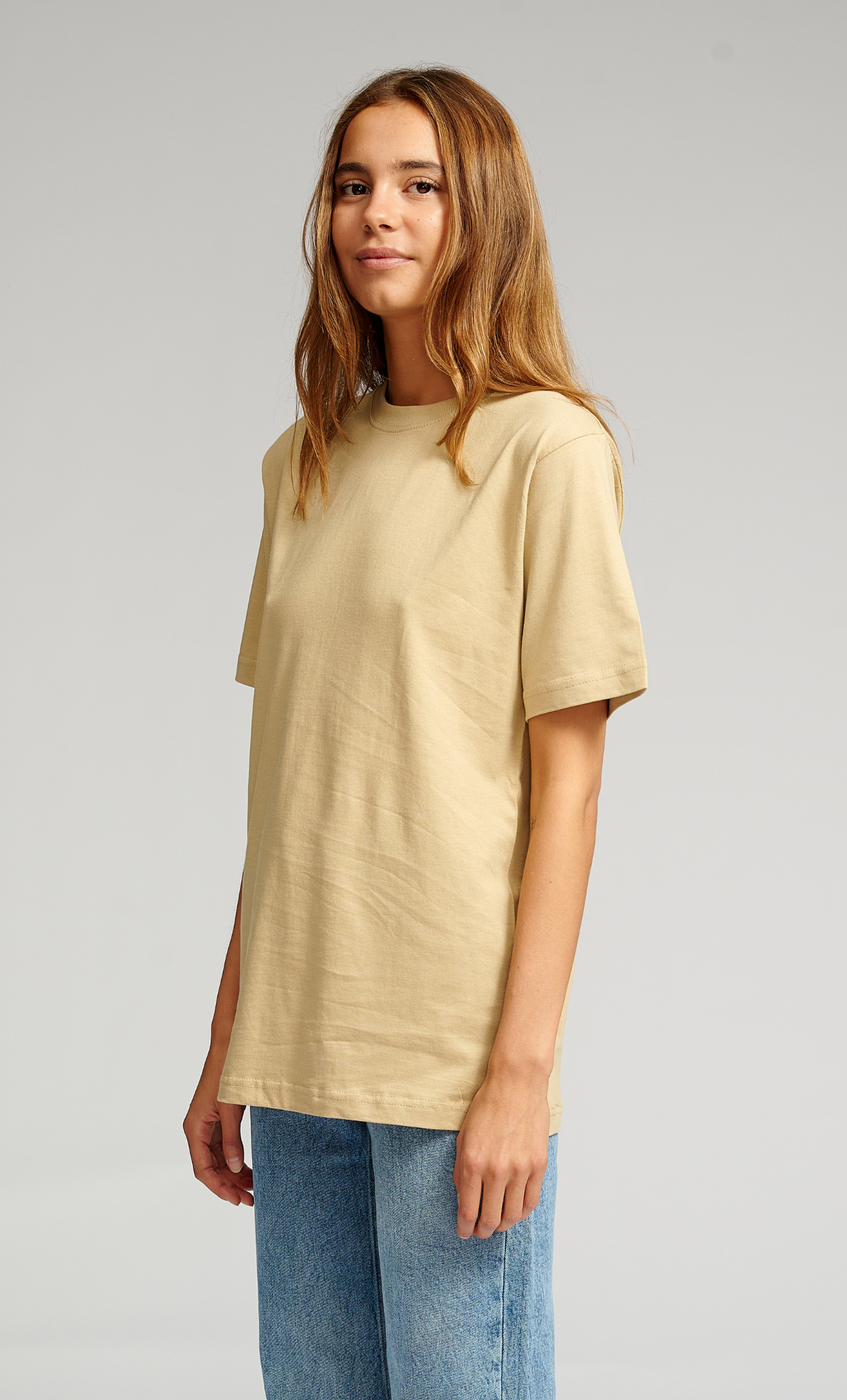 Oversized T-shirt - Beige - TeeShoppen - Khaki 3