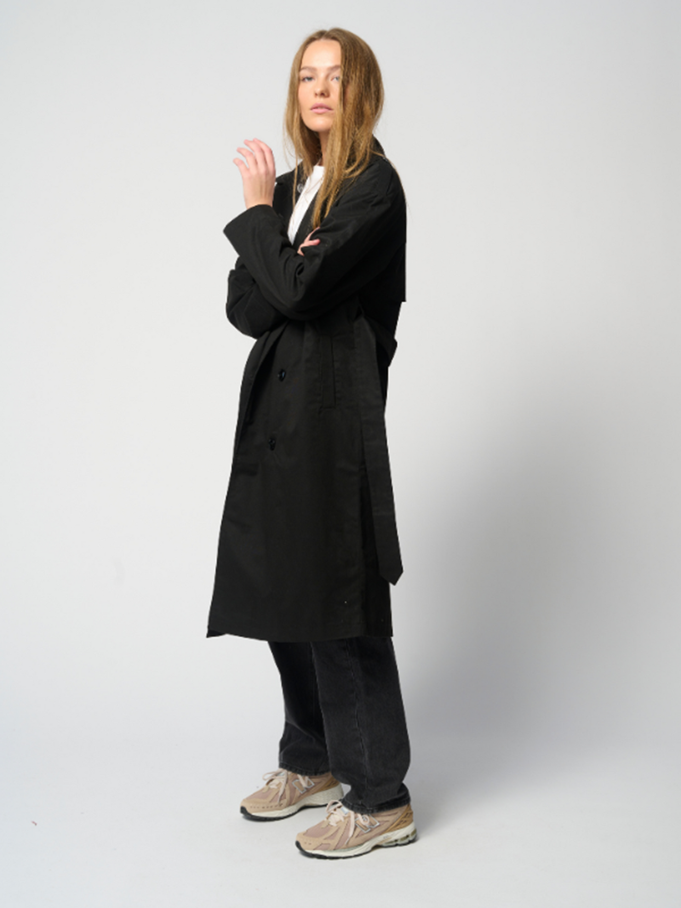 Linea trenchcoat - Sort - TeeShoppen - Black 10