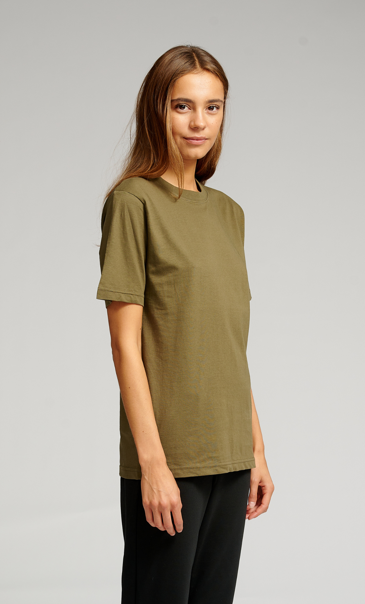 Oversized T-shirt - Army Green - TeeShoppen - Green 2