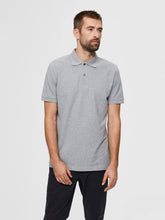 Load image into Gallery viewer, Organic polo shirt - Gray - Selected Homme - Grey 3
