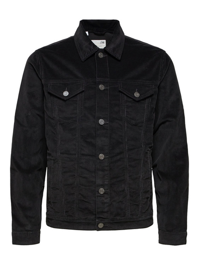 Jeppe Corduroy Jacket - Black - Selected Homme - Black 4