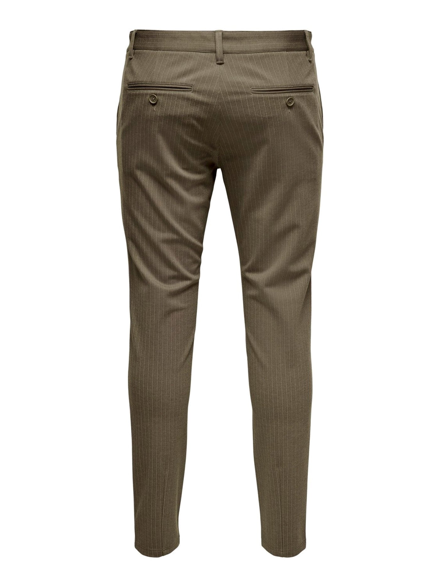 Mark Striped Pants - Canteen/Chinchilla - Only & Sons - Brown 2