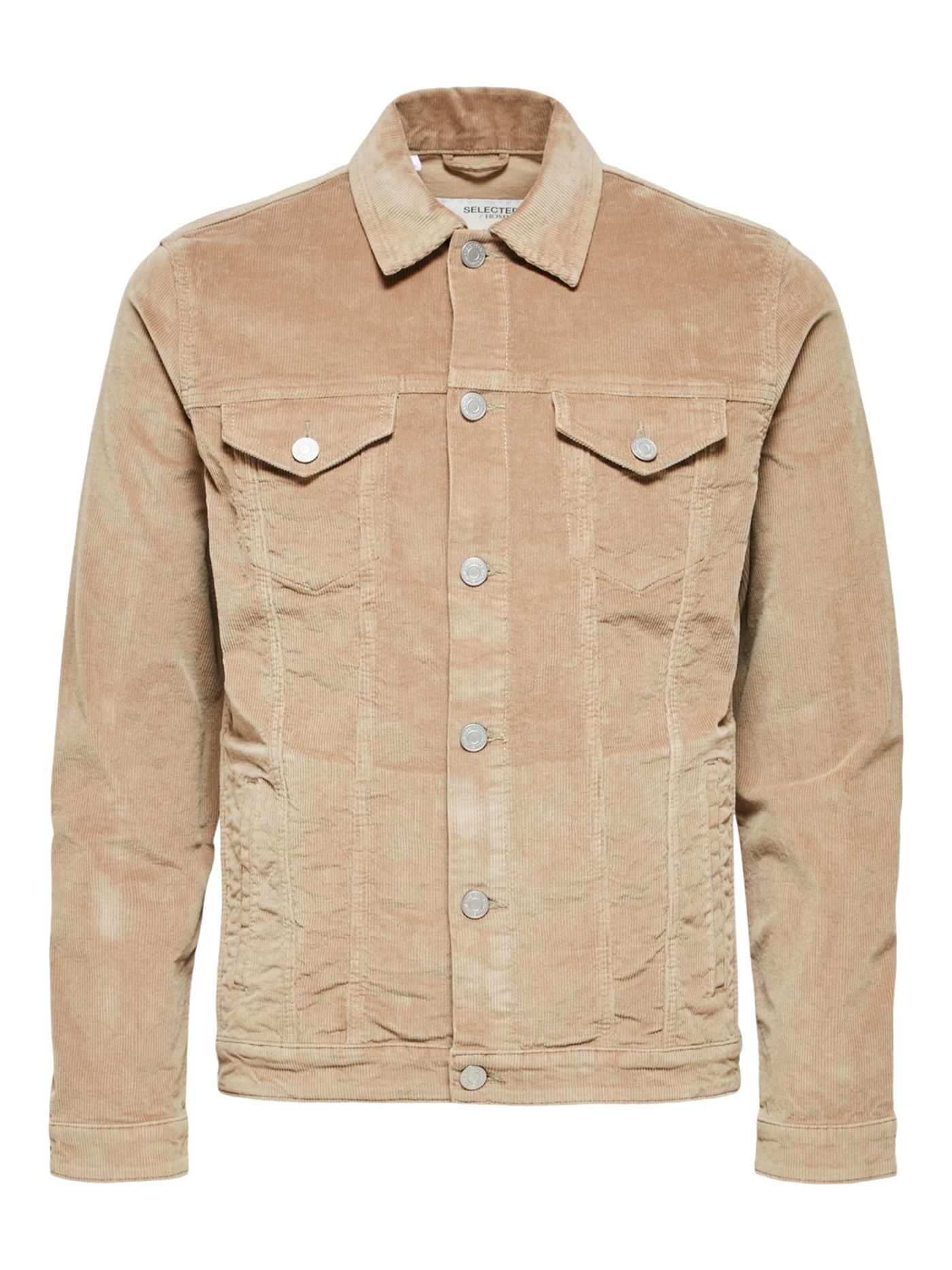 Jeppe Corduroy Jacket - Greige - Selected Homme - Khaki 4