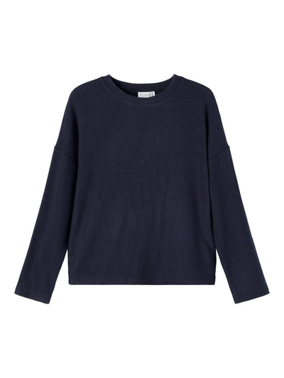 Victi Knit Sweaters - Dark Sapphire - Name It - Blue 4